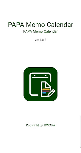 Android application PAPA Memo Calendar screenshort