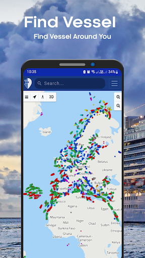 Android application Marine Traffic Ship Position screenshort