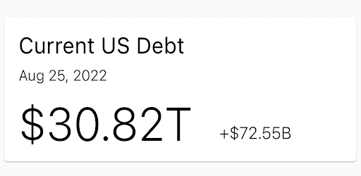 US Debt Now - National Debt