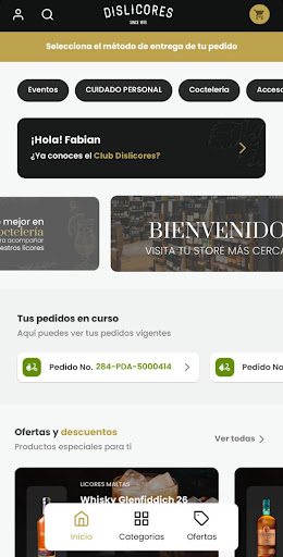 Dislicores Store Screen 2