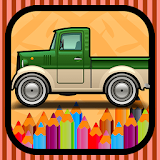 cars kids coloring book game icon