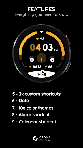 Milestone Watch Face Wear OS Screen 3