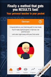 Learn German with MosaLingua Captura de pantalla