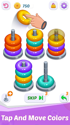Hoop Stack - Color Sort Puzzleのおすすめ画像1