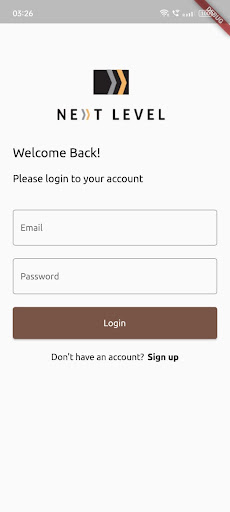 Android application NextLevel screenshort