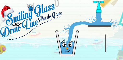 Smiling Glass Draw Line Puzzle