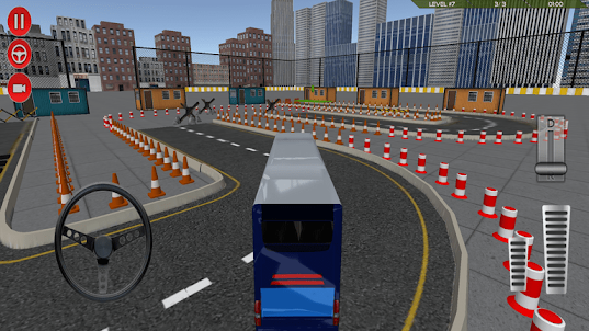 Real Bus Parking Bus Games 3D