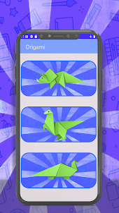 Dinossauros de dragão origami