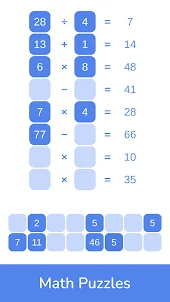 Math Games - Block Puzzles