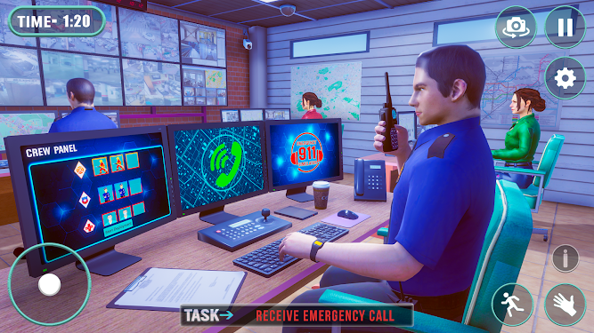 #3. 911 Dispatcher Emergency Game (Android) By: Doorment Games
