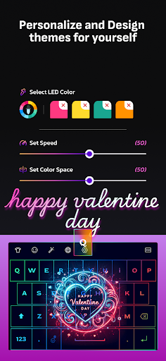 Neon Love Keyboard  LED Theme