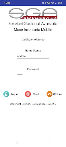 Android application Mosè-Incanto Inventario Mobile screenshort