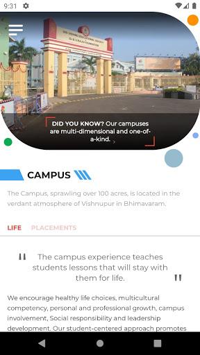 Vishnu Colleges Screen 2