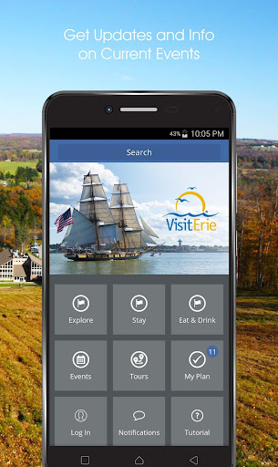 Android application Hello Erie screenshort