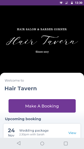 Android application Hair Tavern screenshort