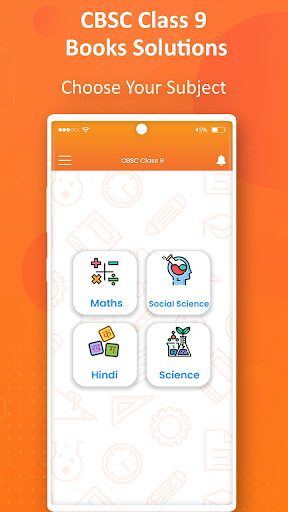 Android application CBSE Class 9 : NCERT Solutions screenshort
