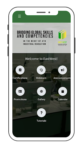 Android application East West IESI Mobile screenshort