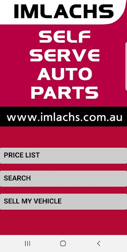 Android application Imlachs Self Serve Auto Parts screenshort