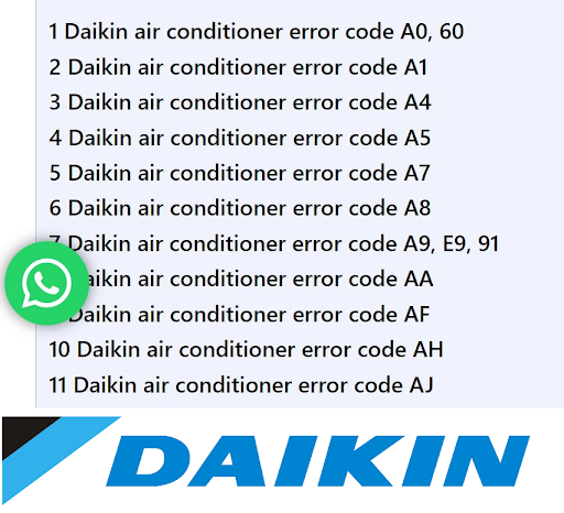 AC Repair Daikin Guide : HVAC Screen 2