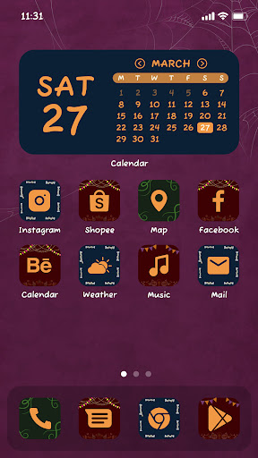 Android application Wow Halloween Aesthetic Theme screenshort
