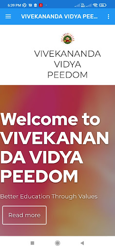 Android application Vivekananda Vidya Peedom screenshort