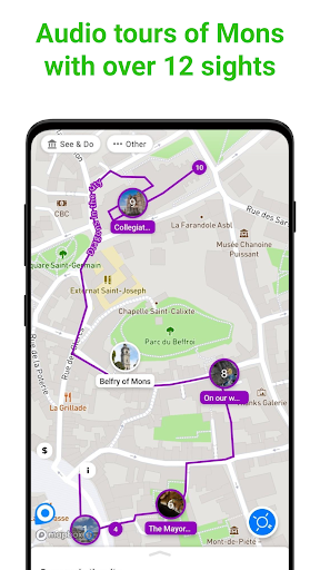 Android application Mons Audio Guide by SmartGuide screenshort