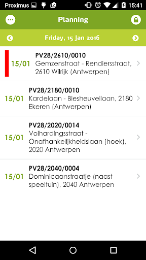 Fost Plus Mobile Inspector Screen 2