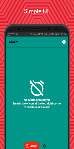 Android application TinyAlarm : Handy Alarm Clock screenshort