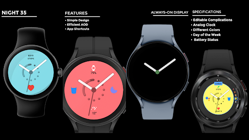 Night 35 - watch face screenshot 18