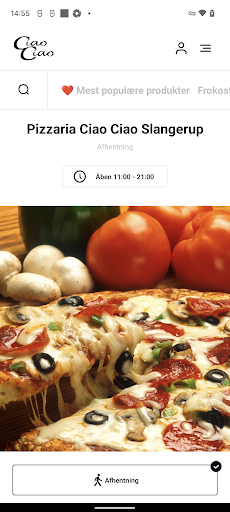 Android application Pizzaria Ciao Ciao 3550 screenshort