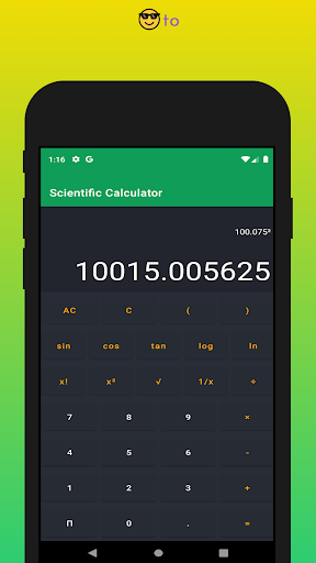 Calculator for sci Screen 2
