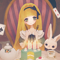 Alice's Tea Party Wallpaper