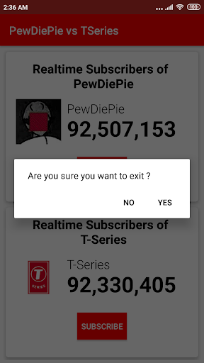 PEWDIEPIE VS T-SERIES LIVE SUB COUNT APK for Android Download