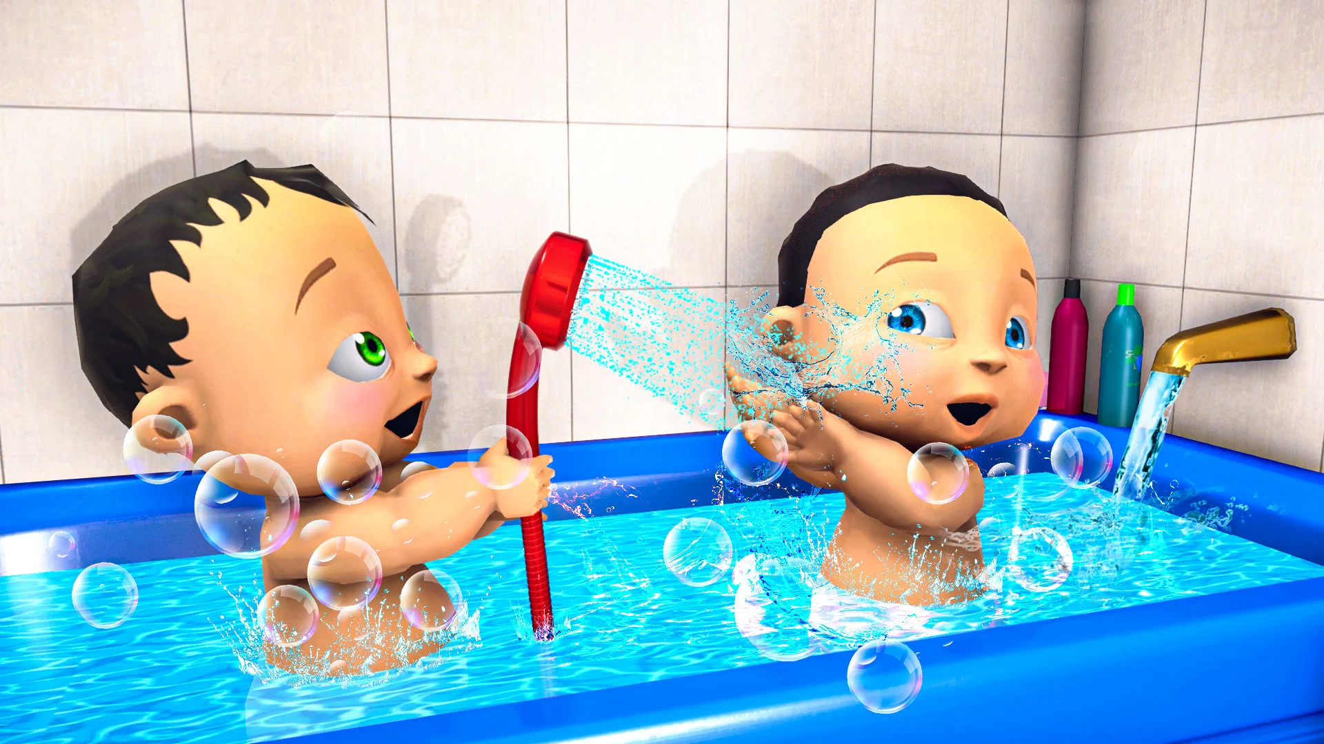 Cute Twin Baby Simulator Games