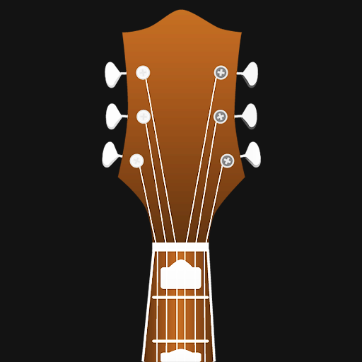 Six string guitar tuner logo