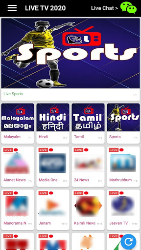 INDIA LIVE TV  Malayalam  Hindi  Tamil
