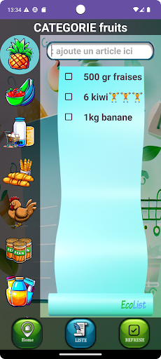 EcoList : liste de course Screen 3