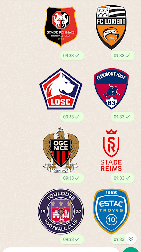 French Football Stickers Screen 2