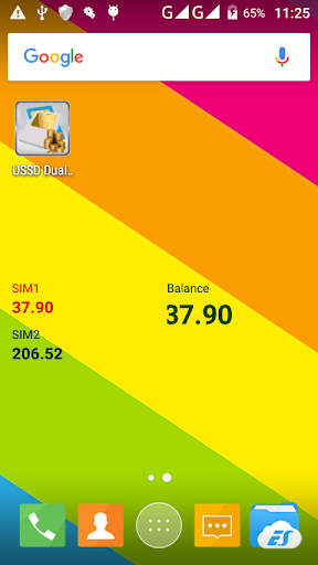 Android application USSDDualWidget screenshort