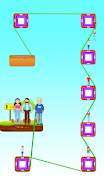 Rope Zipline Rescue - Rope Puzzle Game