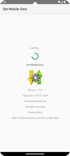 Screenshot of Set Mobile Data