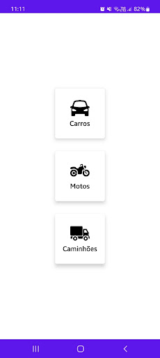 Android application Tabela Fipe Veículos screenshort