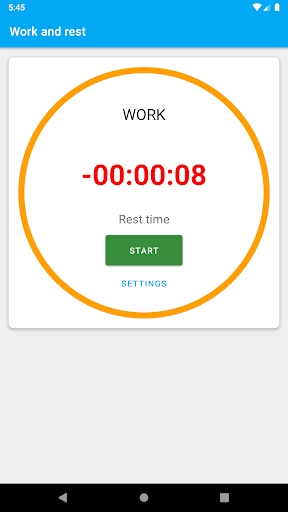 Work and rest Screen 2