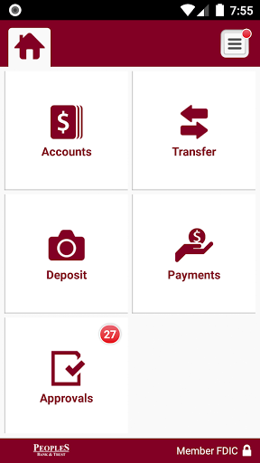 Peoples Bank & Trust Business Screen 3