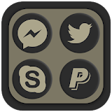 Shadowy Oreo Icon Pack icon