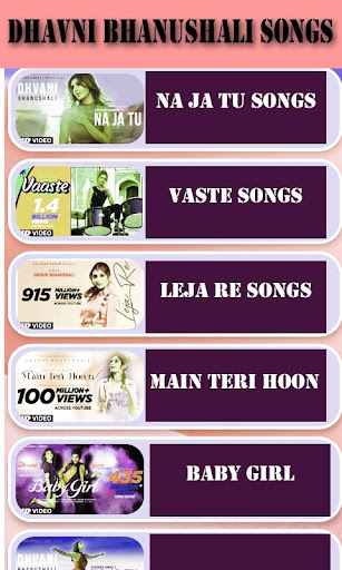 Android application Dhavani Bhanushali Songs 2022 screenshort
