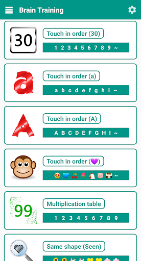 Android application Speed Challenge Brain Training screenshort