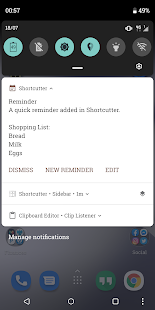 Shortcutter Quick Settings Screenshot