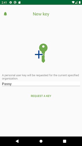 Android application Passy 2020 screenshort