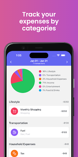 Moneymate - Expense Tracker Screen 2